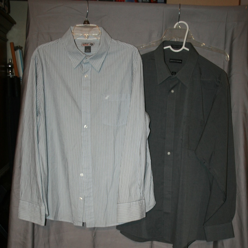 2 Mens Dress Shirts